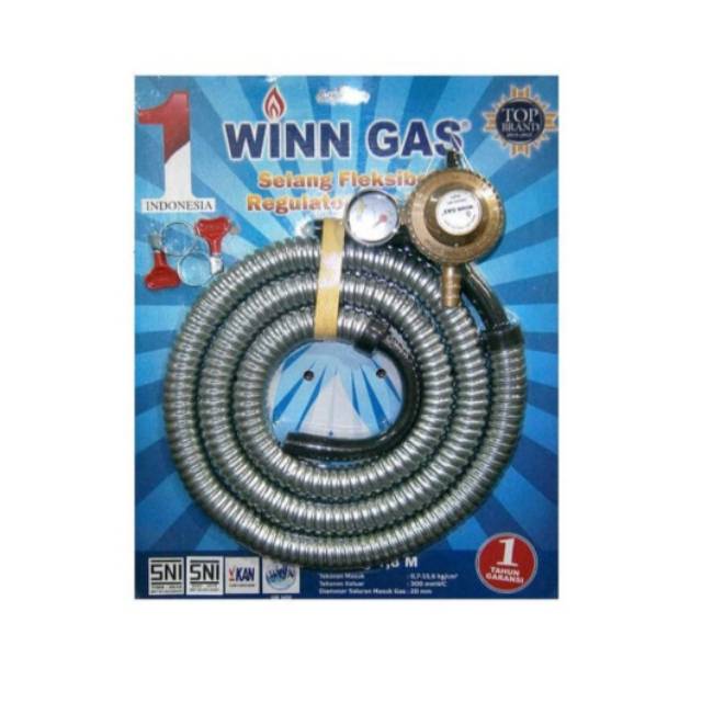 [ready stock] Winn gas paket regulator selang fleksibel ori SNI