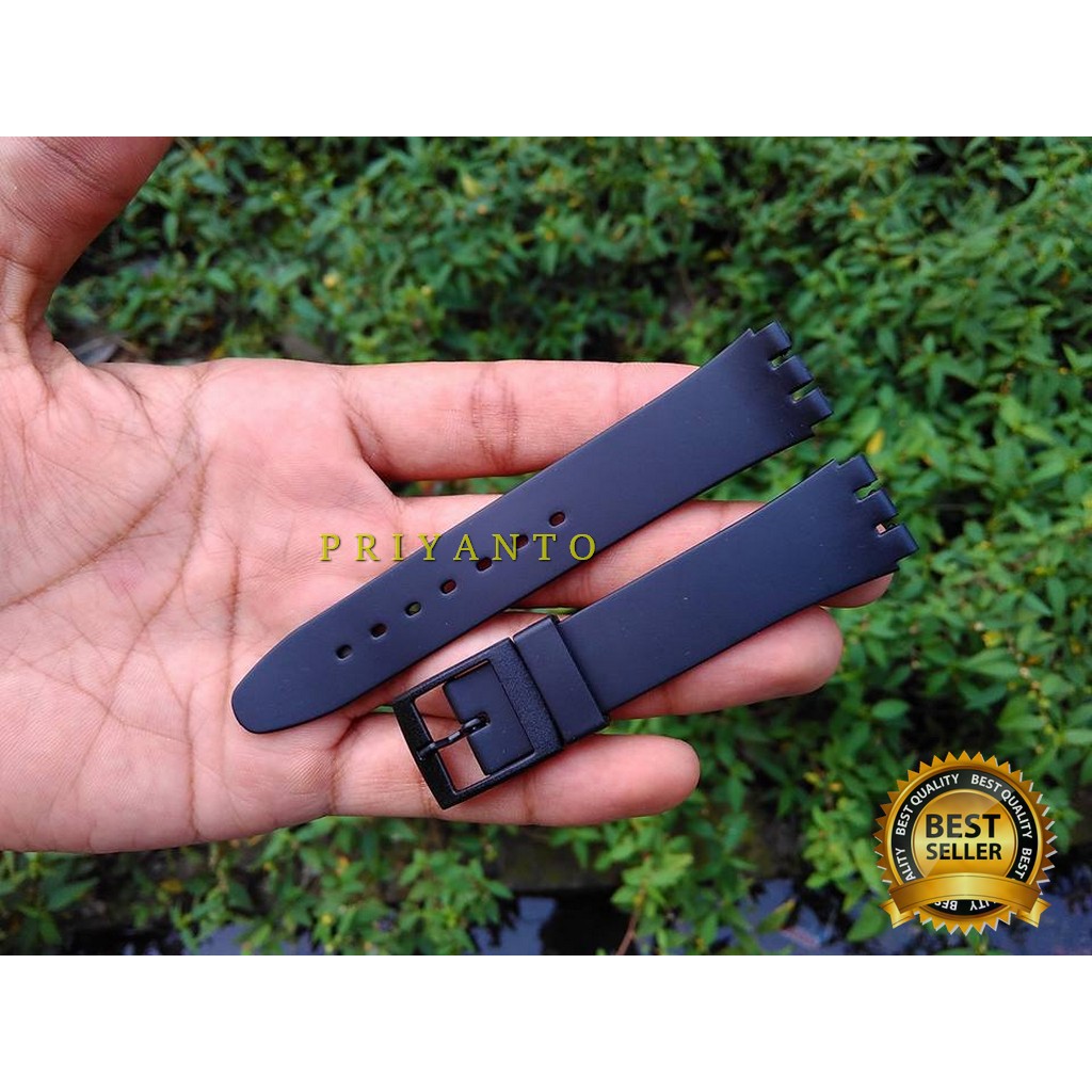 RUBBER STRAP TALI JAM SWATCH 17 MM TALI JAM TANGAN SWATCH 17 MM