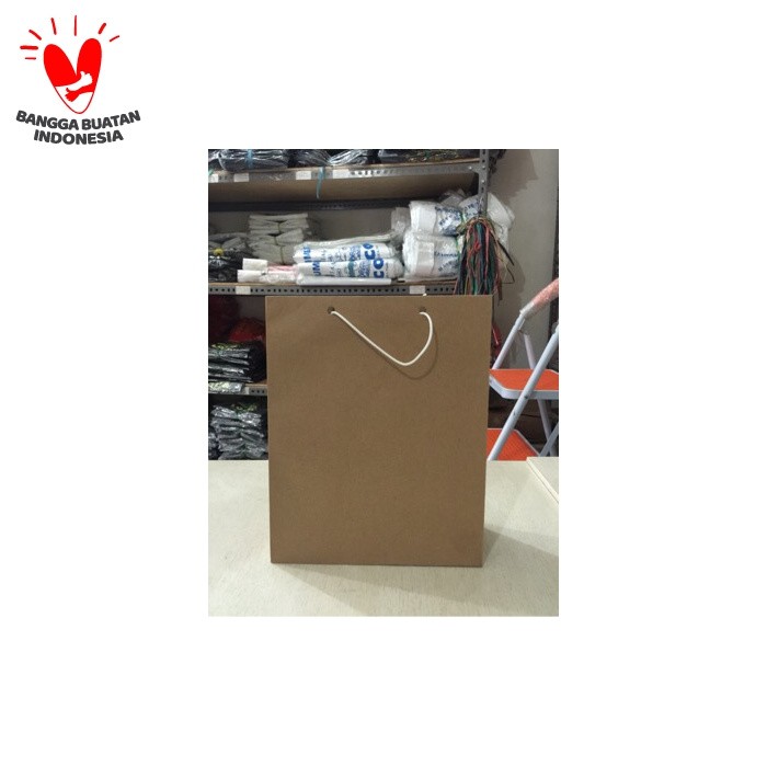 

Langsung Order Paper Bag | Paperbag Polos Uk. Folio (isi 12 pcs) Berkualitas