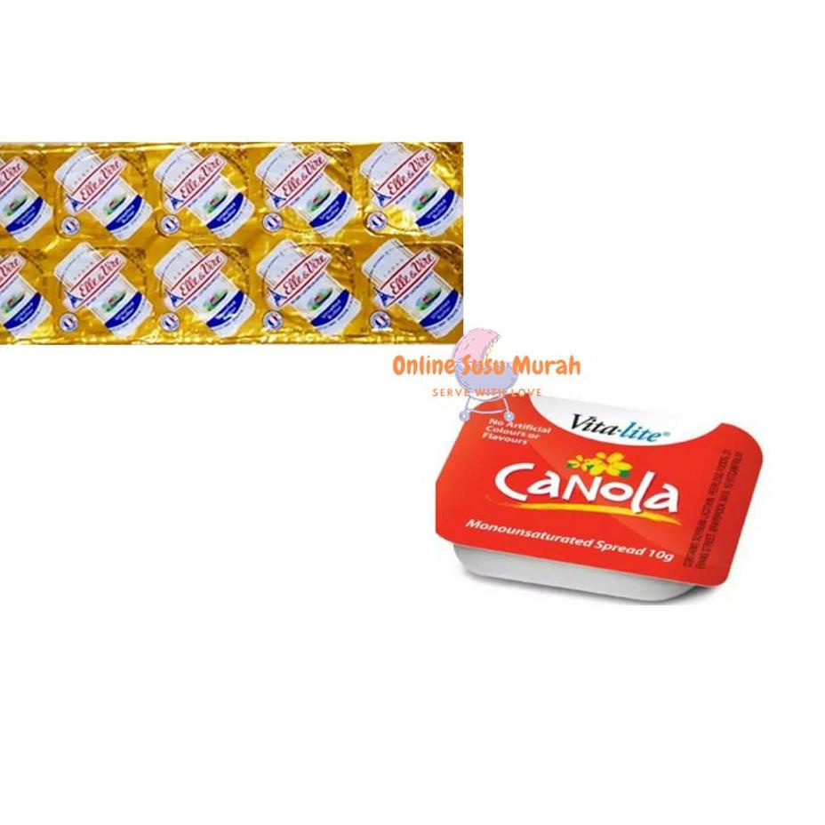 

Terbaru - BUTTER ELLE VIRE UNSALTED MARGARINE VITALITE CANOLA 10GRX10 .,
