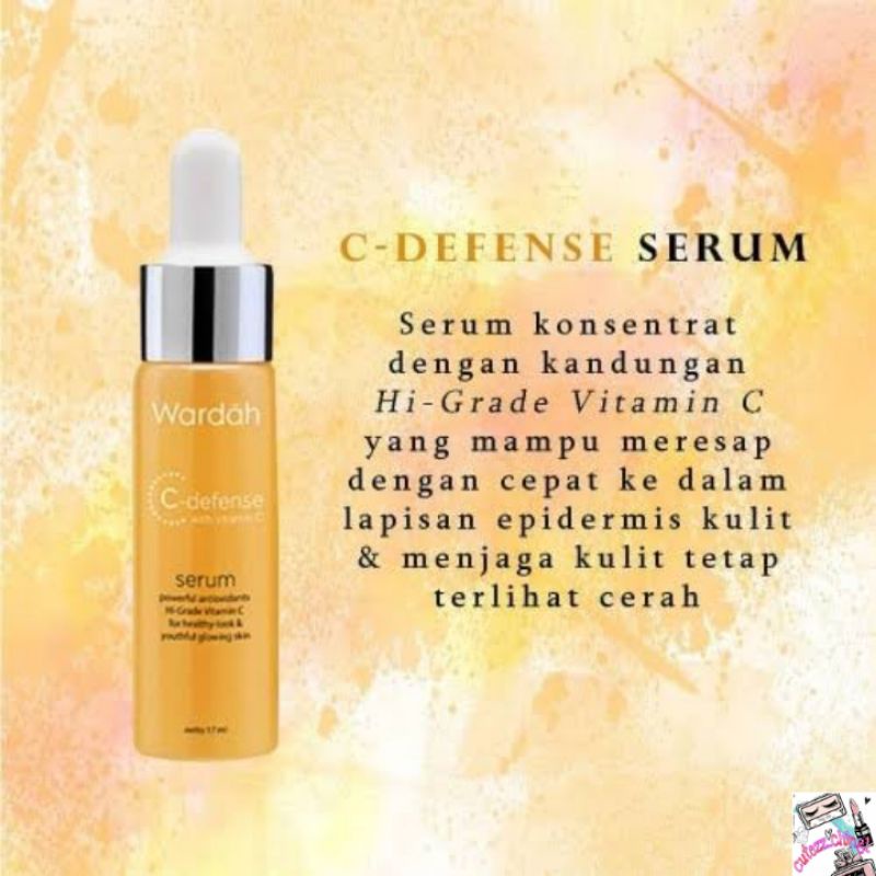 ☃Cutezz_Ching1☃Wardah C Defense Serum 17ml - Serum Wajah