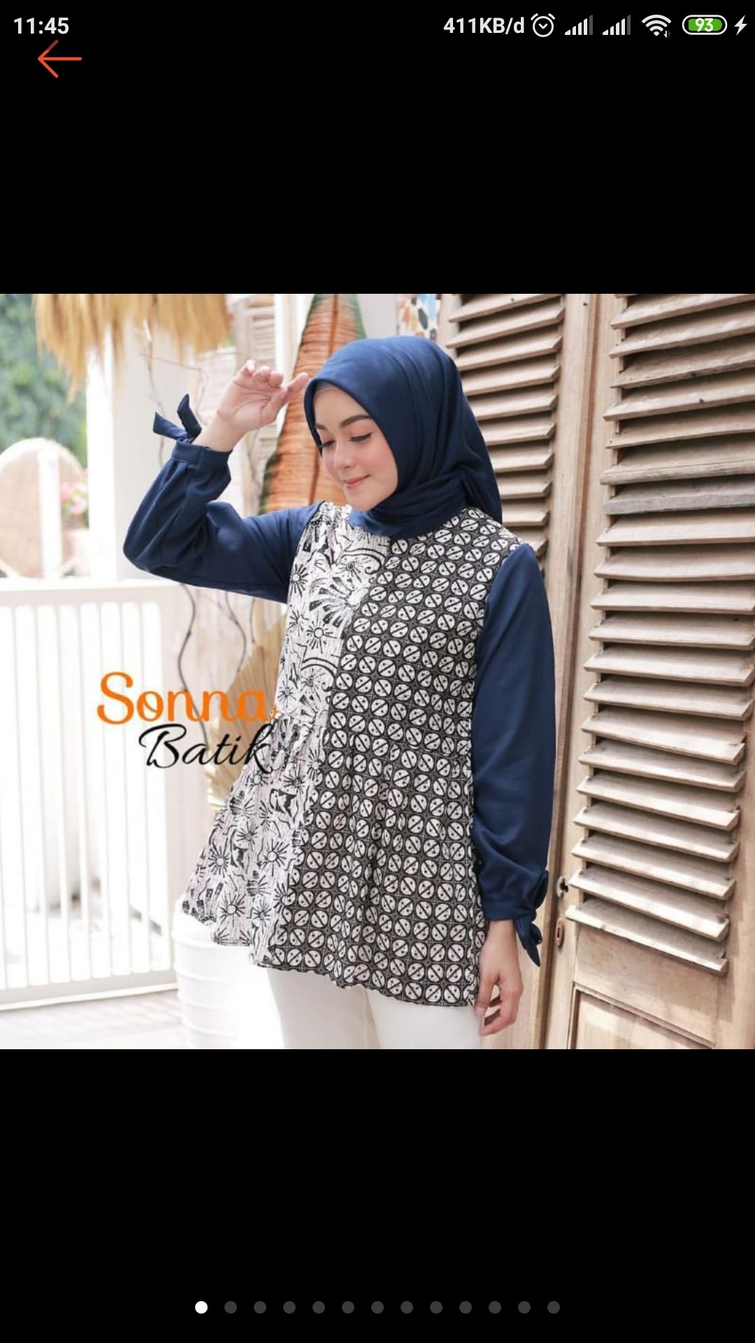 Tey-17 Batik Wanita Asj Sa Hrb026 Kenongo Tosca Pendek