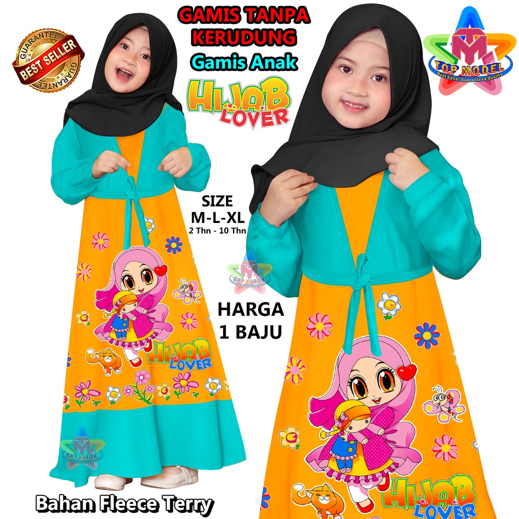 Gamis anak anak, Gamis anak Hijab Lovers, TM 00056 gamis anak trend, gamis anak termurah, gamis anak animasi