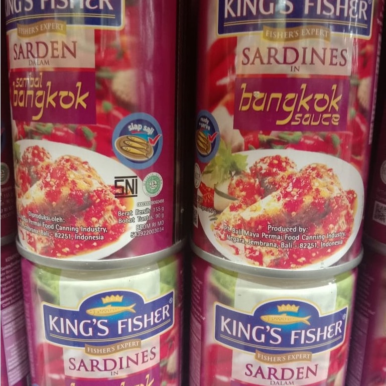 

King's Fisher Sardines In Bangkok Sauce 155 gr