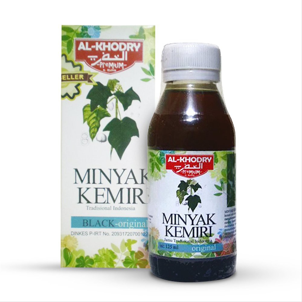 ʊʊTERPERCAYA{{ Minyak Kemiri Penebal Rambut Al-khodry Murni Original