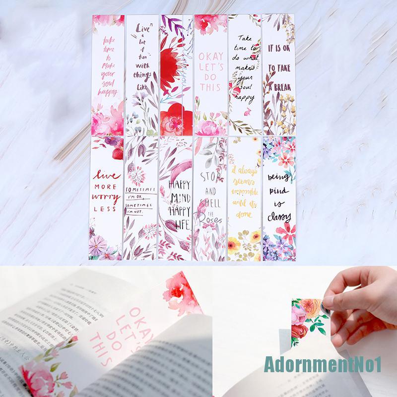 (AdornmentNo1) 30pcs / set Pembatas Buku Bentuk Bunga