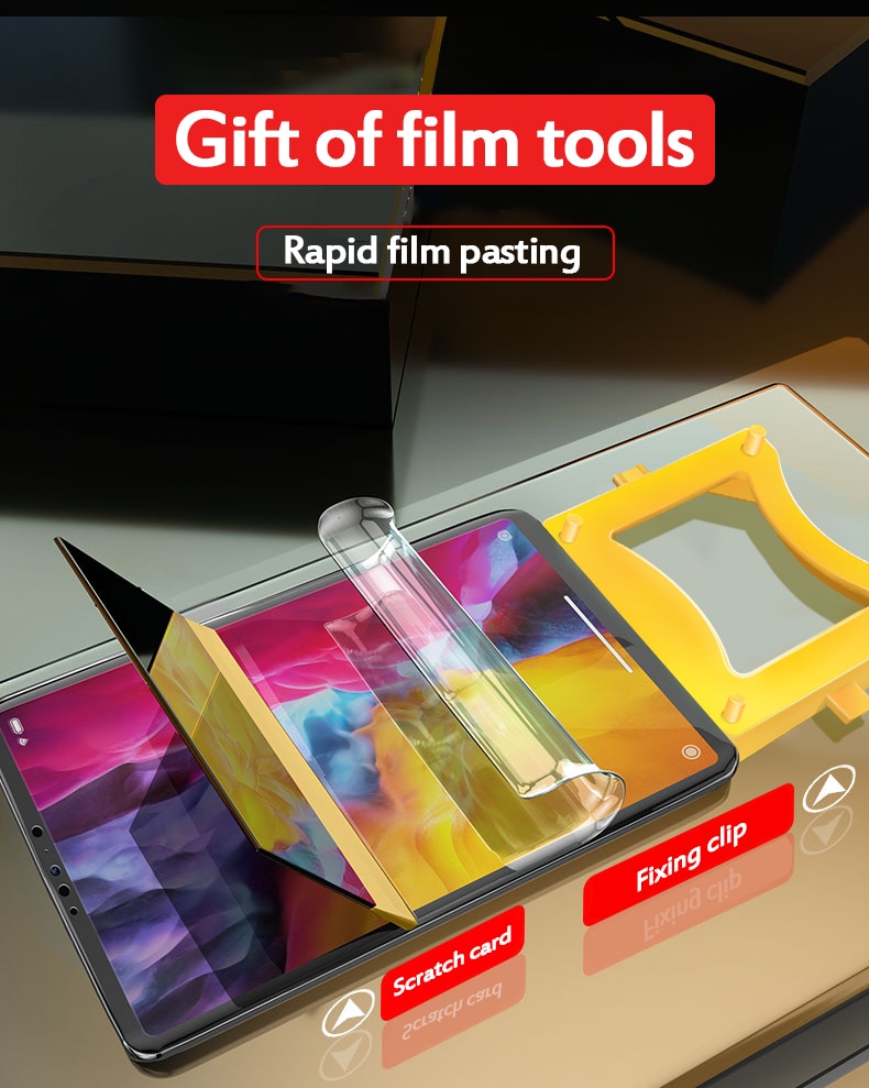 Film Pelindung Layar Hydrogel Untuk Ipad 9.7 Air 4 3 2 1 2017 2018 7 10.2 Mini 4 5 11 Pro 2020 10.5