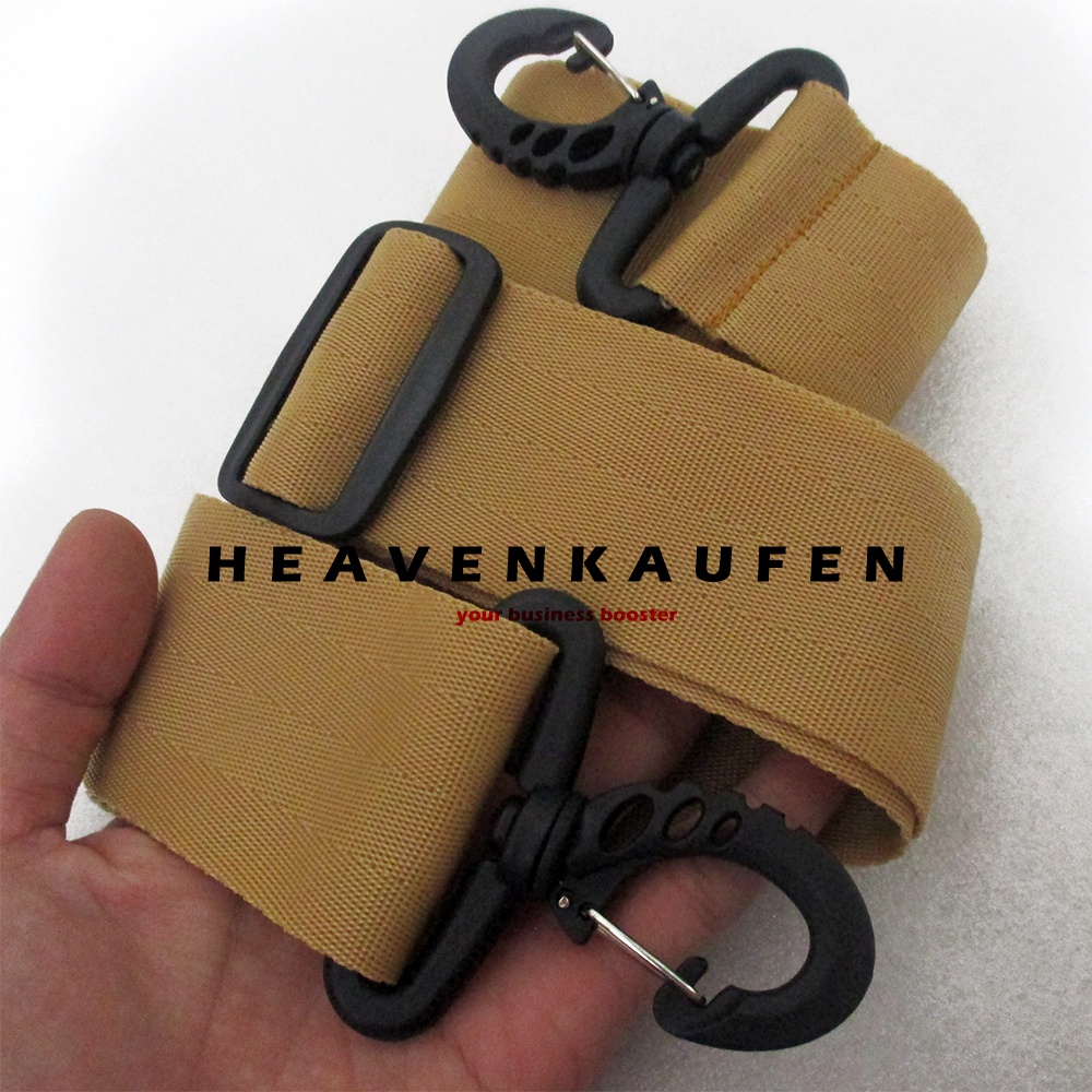 Tali Selempang Strap Tas Pria Lebar 5 cm Warna Khaki Kopi Susu