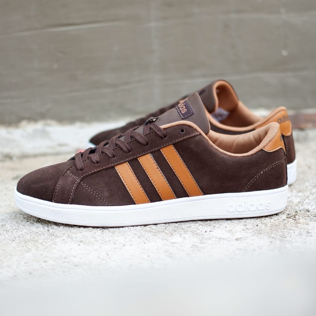 Sepatu Adidas ORIGINAL Neo Baseline Brown Suede