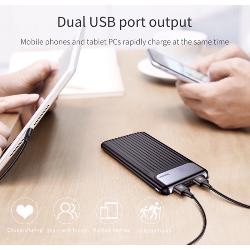 POWERBANK BASEUS REAL CAPACITY 10000mah