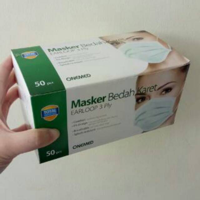 Masker karet / masker earloop onemed / face mask / masker wajah /masker OM