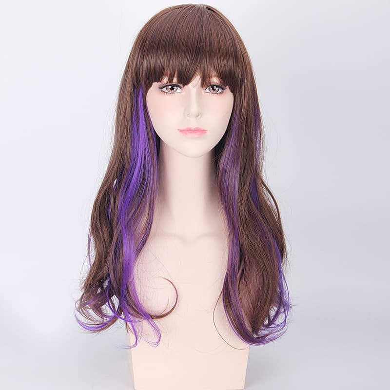 LOL-01 wig rambut palsu lolita dua warna tone