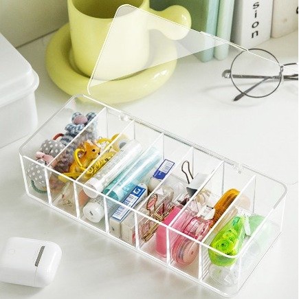 

Kotak Acrylic Tempat Penyimpanan Kabel Data Flashdisk USB Adaptor Charger Flasdisk Aksesoris Pensil Bolpoint Storage