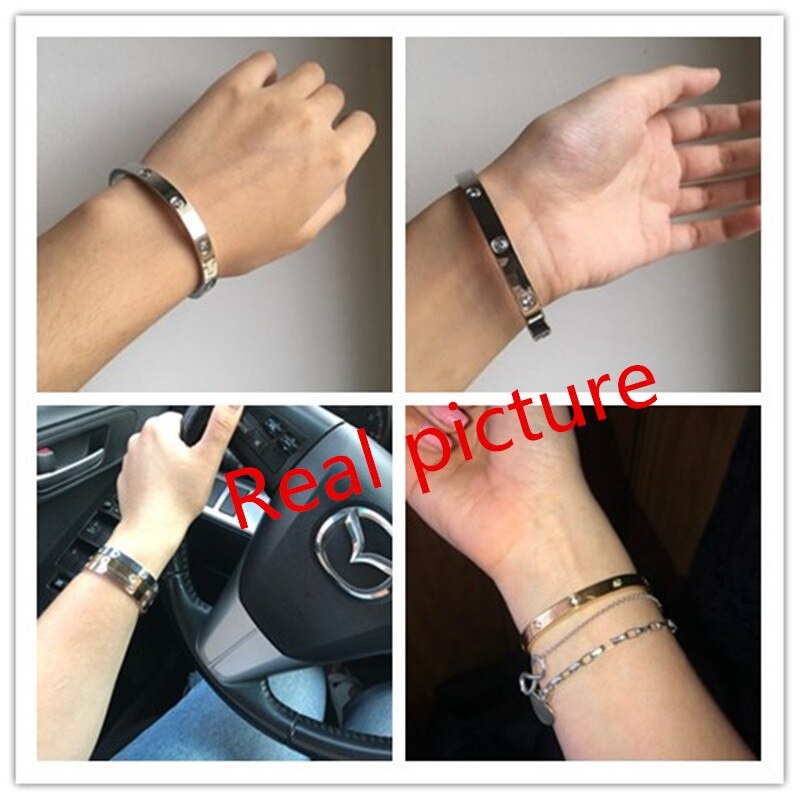 [BISA COD] 1Pcs Gelang Tangan Titanium Gelang Titan Murah Perhiasan Fashion Wanita Gelang Anti Karat Selamanya