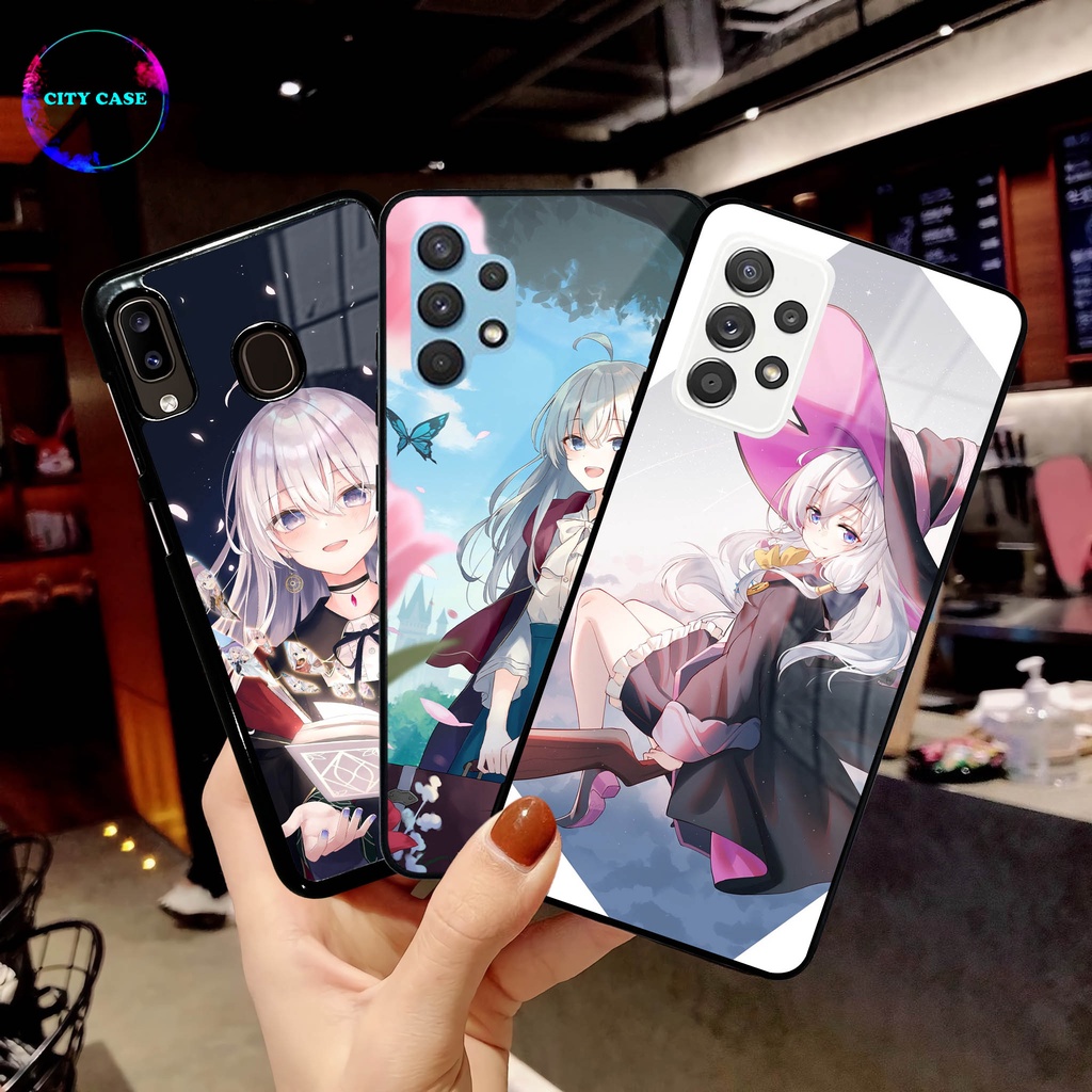 [SM02] CUSTOM SOFTCASE HARDCASEGlossy Samsung A10 A10S A01 A02S A03 A03S A03 CORE ANIME GIRL  ELAINA