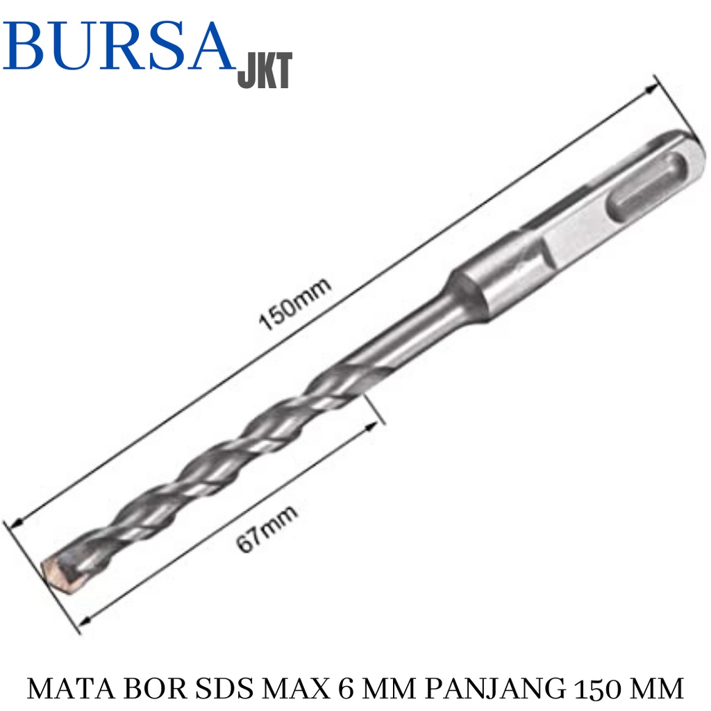 MATA BOR TEMBOK BOBOK PAHAT  BETON BOBOK SDS MAX 150 MM &amp; 200 MM