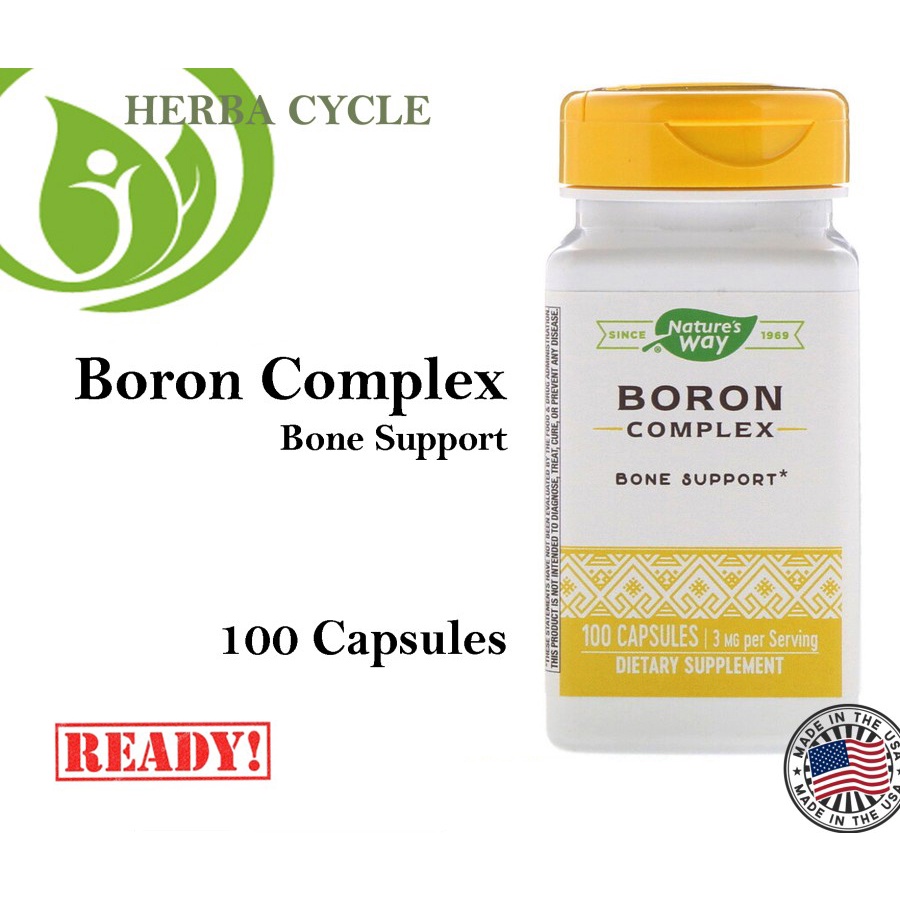 Natures Way Boron Complex 3 mg 100 Cap Ori USA Nature Way Boron