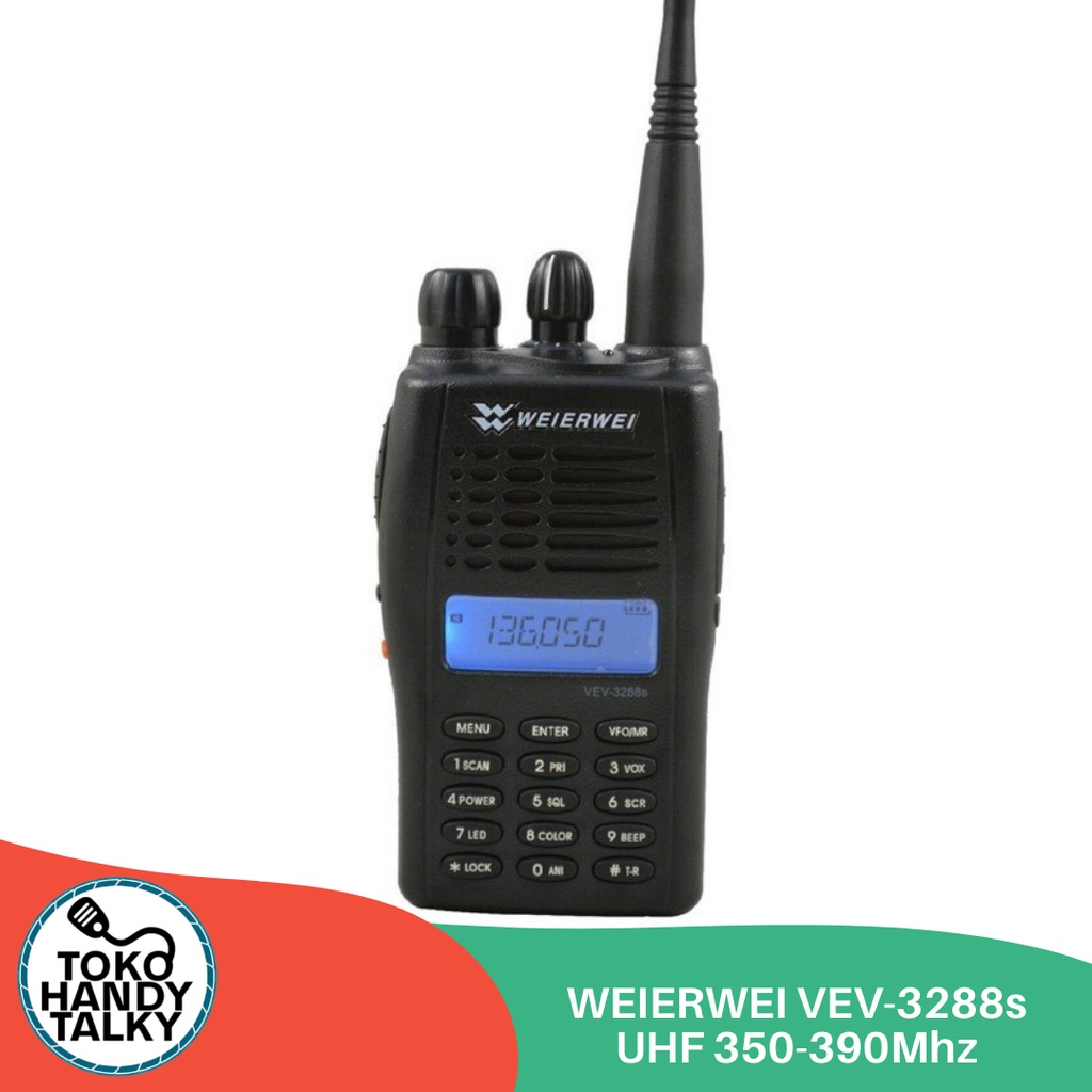 WEIERWEI HANDY TALKY VEV-3288s 3288s HT UHF 350 BAOFENG WLN ORI GARANSI RESMI POSTEL