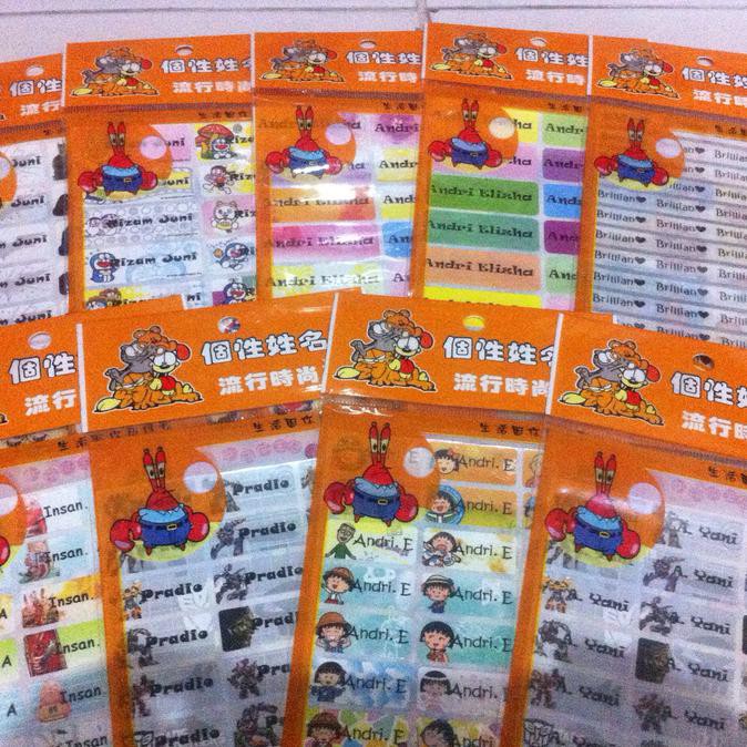

HOT SALE|BEST SALLER Stiker Label Nama