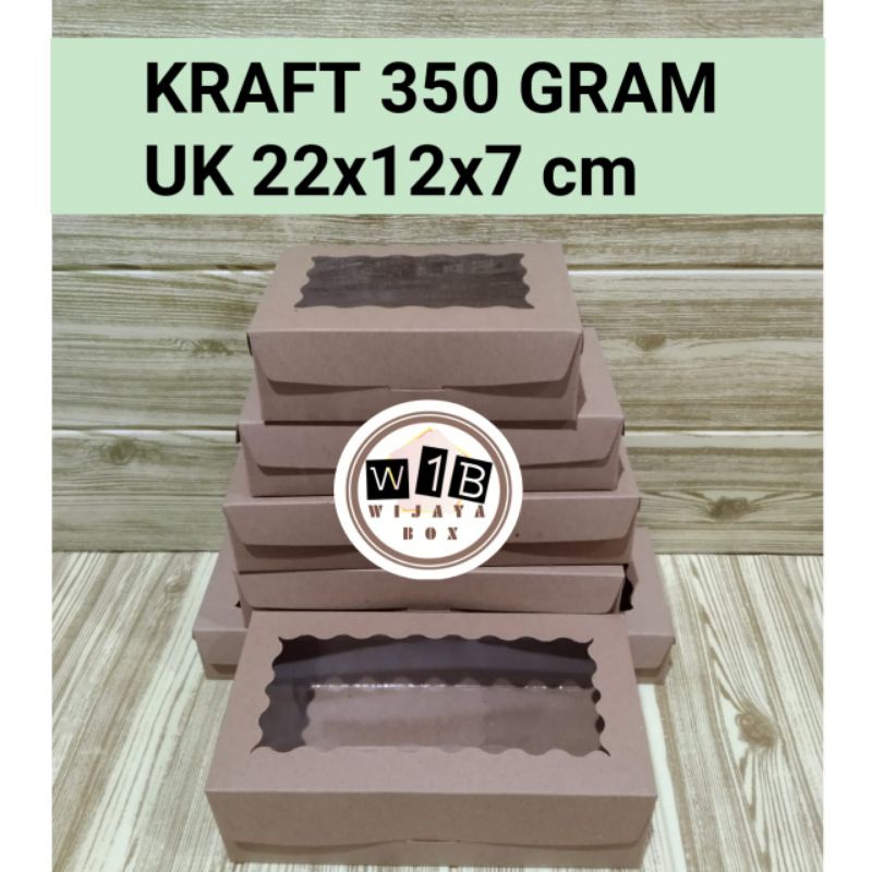 

Dus brownis/ Kraft 350gr laminating uk 22x12x7 cm