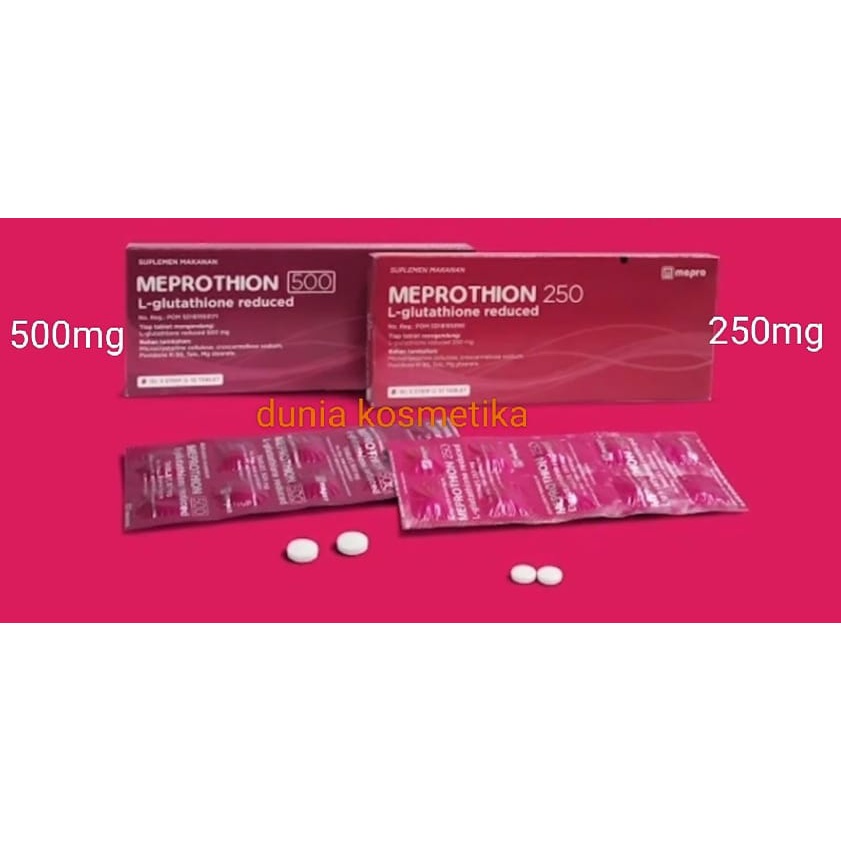 MEPROTHION 500mg L-Glutathione Glutation Suplemen Kesehatan Kulit