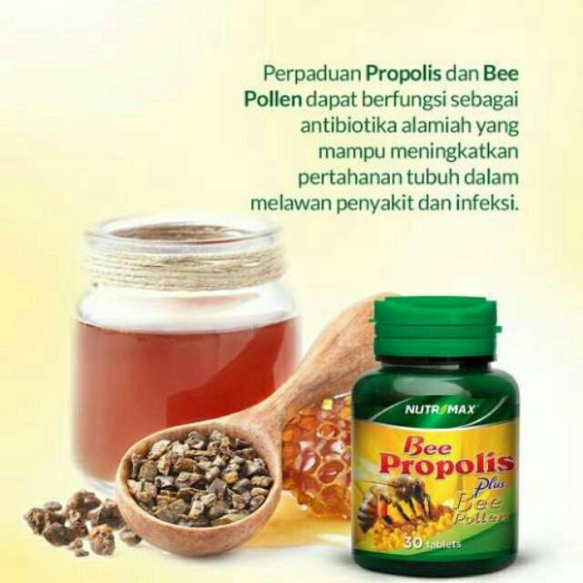 BPOM NUTRIMAX BEE PROPOLIS PLUS BEE POLEN VITAMIN ANTIBIOTIK.