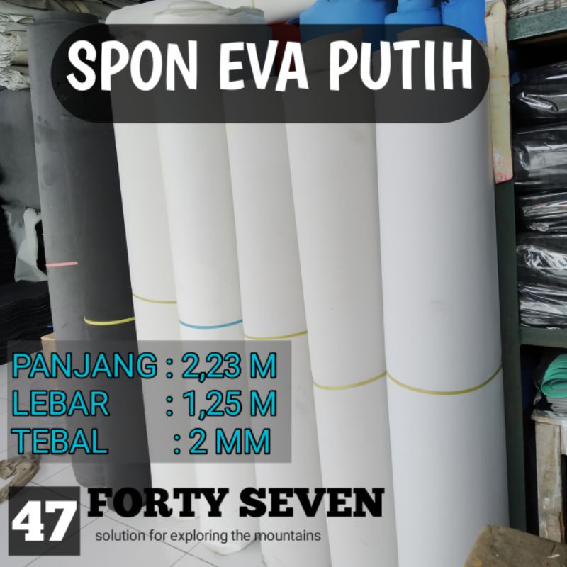 spon eva putih spon pelapis sandal spon bahan sandal spon tas mukena