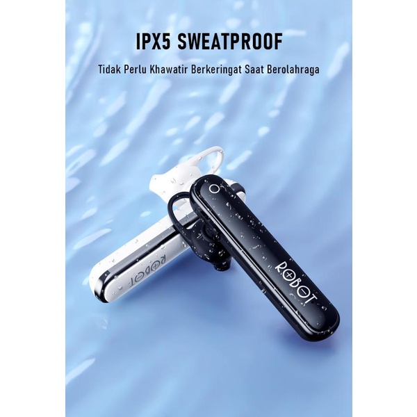 PROMO Robot Talk 10 penganti robot r3Headset Bluetooth 5.0 Earphone Waterproof IPX5 - Garansi 1 Tahun