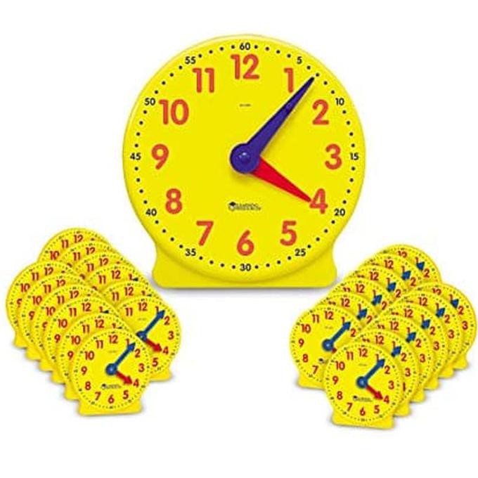 Learning Resources Mini Gear Clock 4inch (Per-pieces) DISKON
