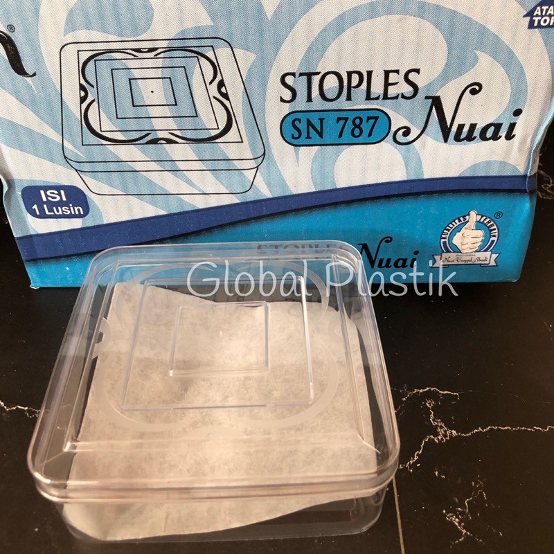 12pcs Toples Nastar Kue Kering Kotak Persegi - NUAI 787