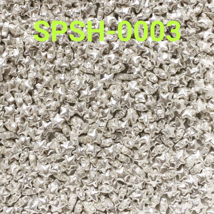 

SPSH-0003 SPRINKLES SPRINKLE SPRINKEL 500GR BINTANG SILVER PERAK GRATIS ONGKIR
