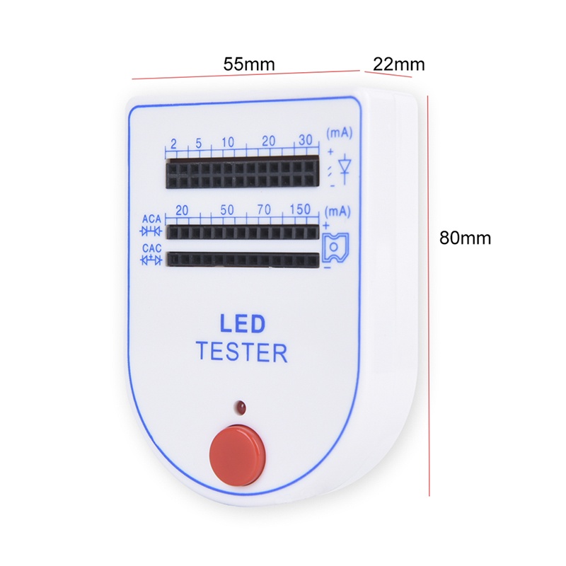 (LUCKID) Kotak tester Dioda Piranha Mini Dengan Lampu LED