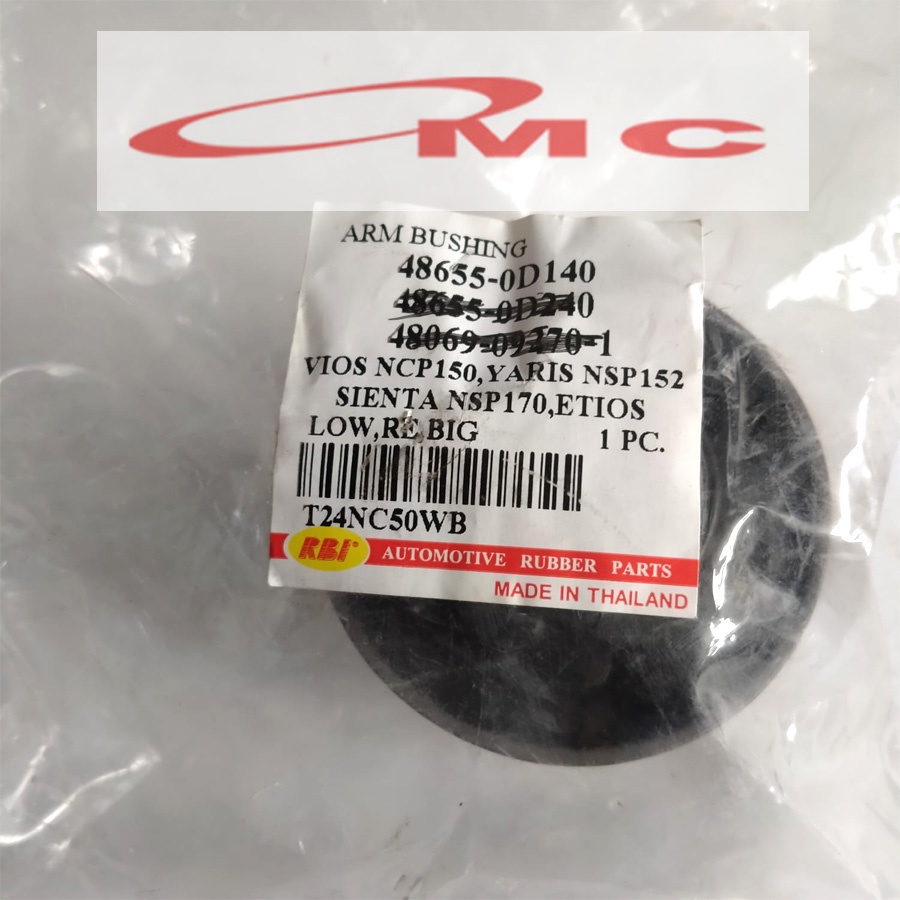 Karet Bush Bushing Arm Depan Bawah Besar Yaris Vios 48655-0D140-RBI