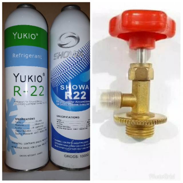 Paket Freon R22 Kaleng 1kg Cantap Pembuka Kaleng Freon R22 Showa Yukio Atau Refrigerant Indonesia