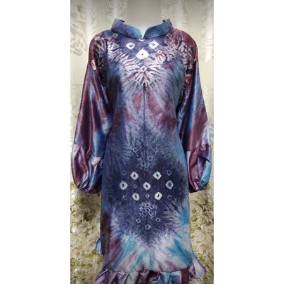 Tunik Jumputan Palembang Sutra Velvet