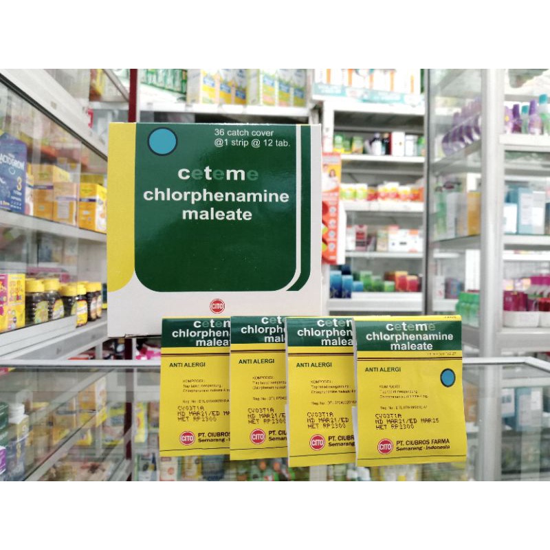 CETEME 1 STRIP @12 TABLET | Obat Anti Alergi - ED 03/2027