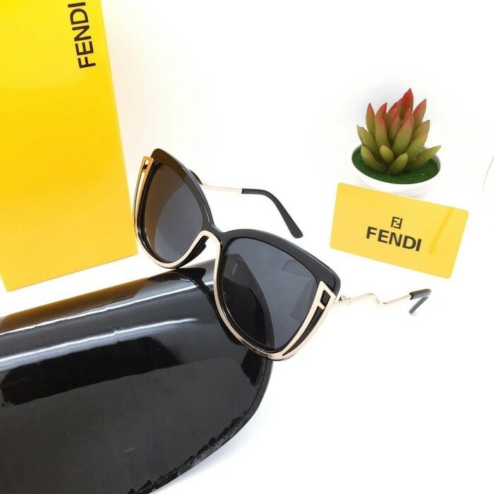 Sunglasses Kaca Mata Wanita Fendi Classic Super Mewah Elegan
