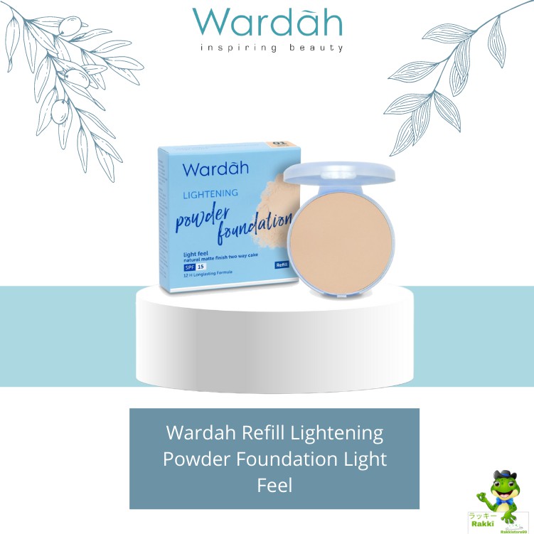 ❣️Rakkistore99❣️Wardah Refill Lightening Powder Foundation LIGHT FEEL (100% Original)