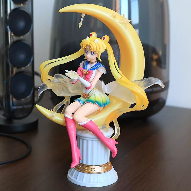 Figure Sailor Moon eternal Glitter bright Moon Legendary Silver Crystal Statu Bulan Sabit