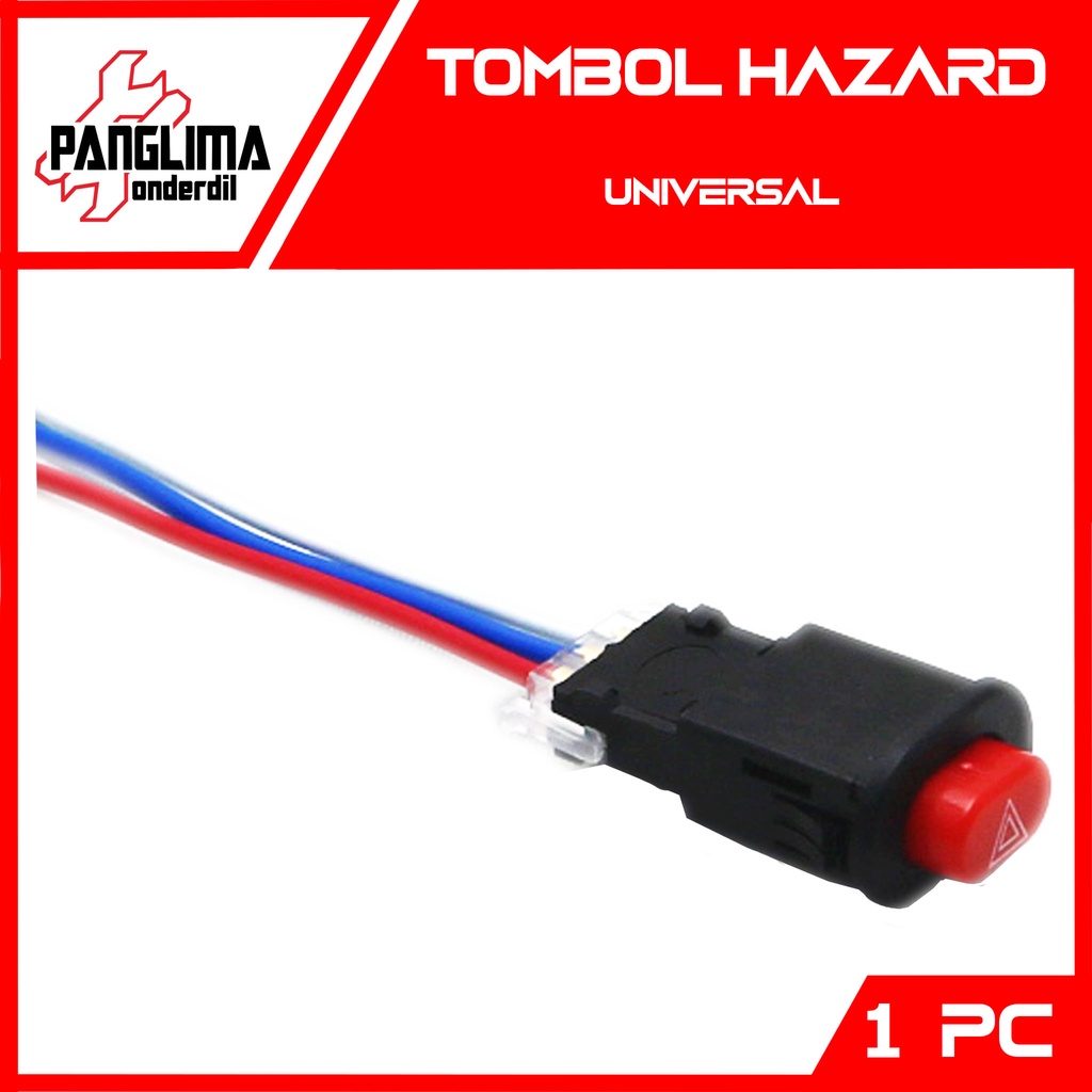 Tombol Hazard Universal-Semua Jenis Motor Saklar-Switch-Swit 1 Tombol On-Off