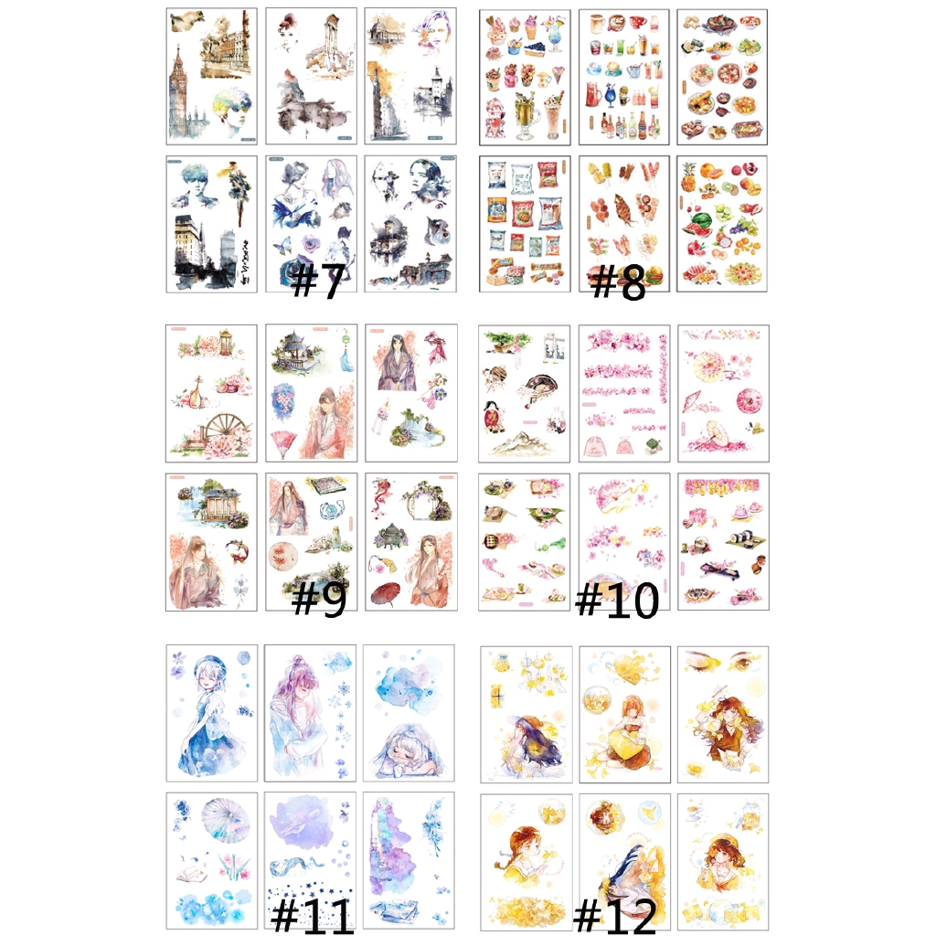 [New Arrival] Cute Girly Stickers ins Diary Book Album Decoration Diy Japanese Paper Stickers