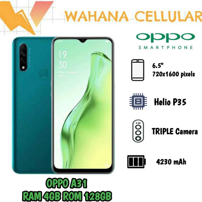 NEW HP OPPO A31 RAM 4/128 GARANSI RESMI - OPPO A 31 RAM 4GB ROM 128GB TERBARU