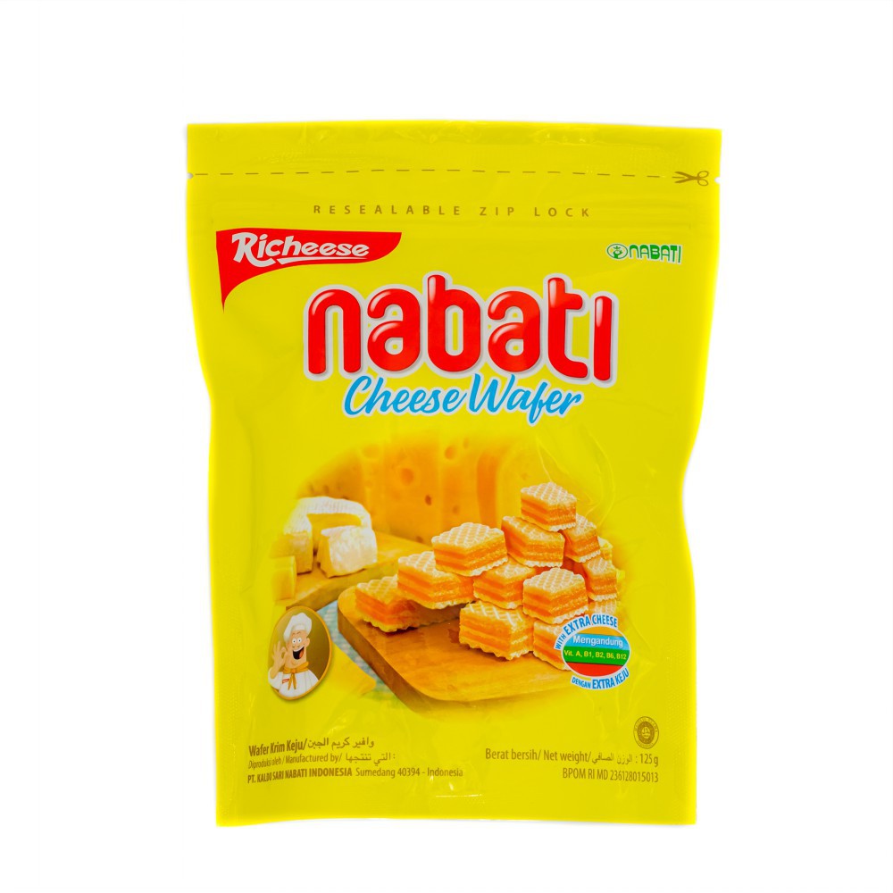 

Richeese Nabati Pouch Cheese Wafer 125gr - Farmers Market