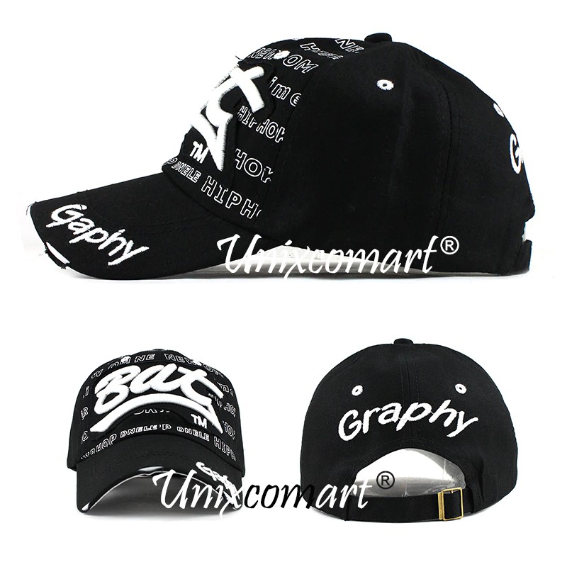 (MAINANKYU) Bat Gaphy Topi Baseball Hat Cap Casual Sport Distro Vintage Dewasa