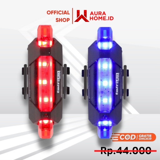 Defensor Lampu Sepeda 5 LED Taillight Rechargeable / Lampu Sepeda Speda Sepedah Depan Belakang Bmx O