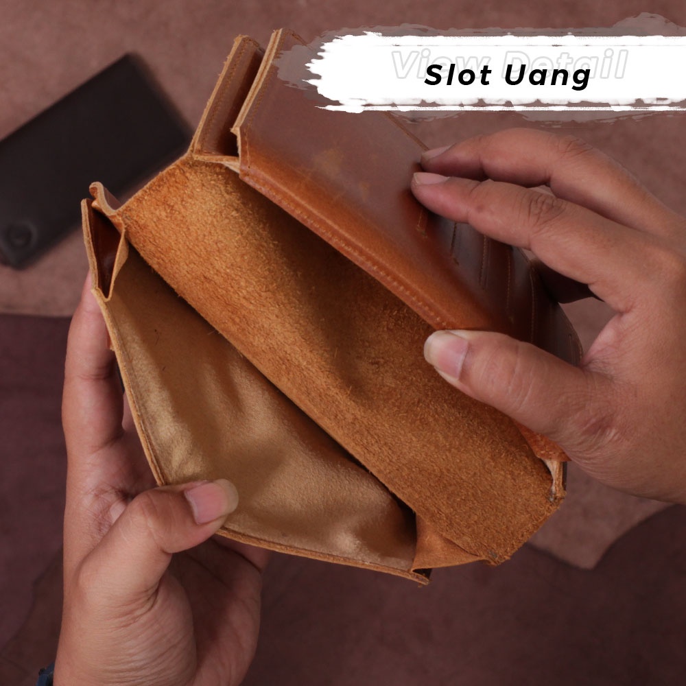 Dompet Lipat Panjang Kulit Sapi Asli Keren Kualitas Premium FO12 KUALITAS ASLI TERJAMIN MEMUASKAN