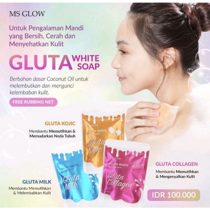 SABUN CAIR GLUTA WHITE SOAP MS GLOW