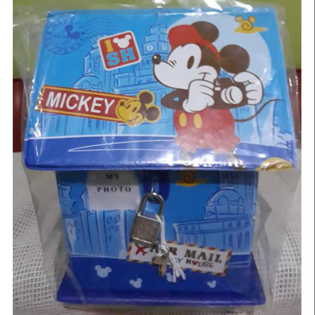 CRB Mickey Mouse Celengan Rumah Besar Gembok Miki Mickey Mouse