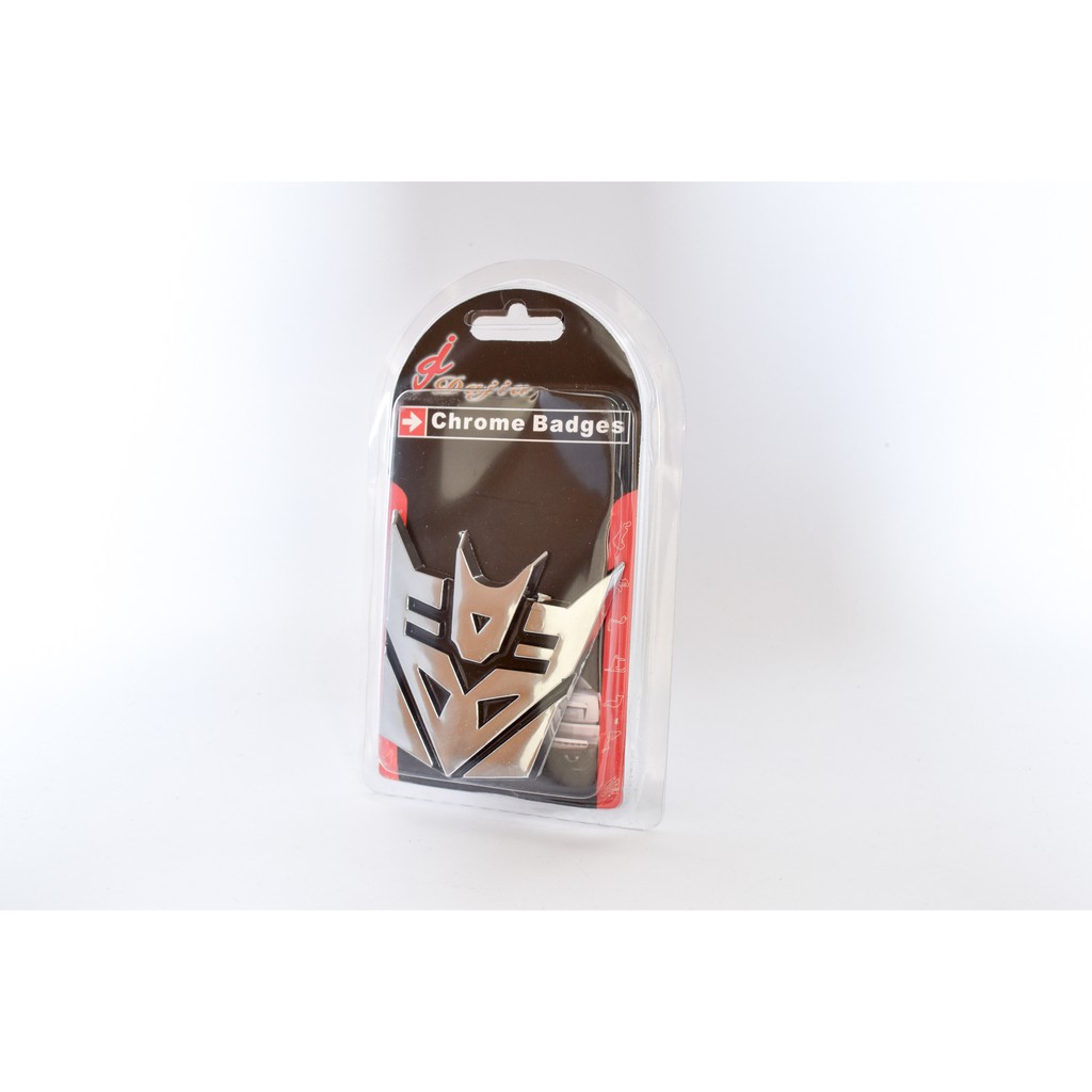 Emblem TRANSFORMERS DECEPTICON Chrome Kualitas Bagus Barang Pilihan Transformer Deception Chrom