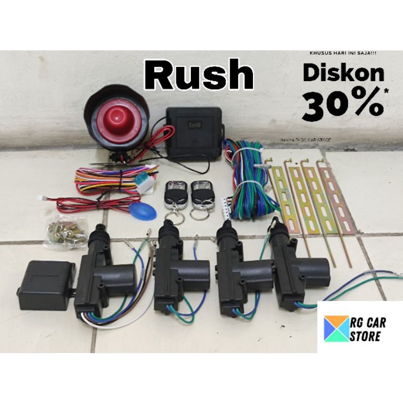 ALARM CENTRAL LOCK MOBIL RUSH- PAKET ALARM CENTRAL LOCK TOYOTA RUSH